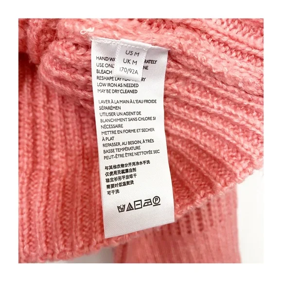 Urban Outfitters Cropped Balloon Sleeve Knit Pullover Sweater in Pink - Picture 11 of 12